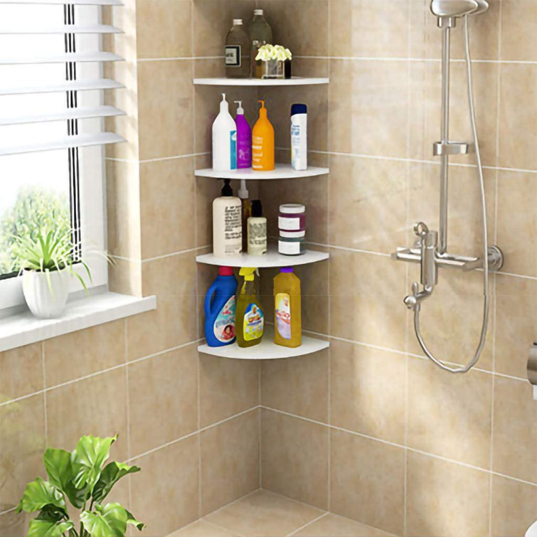 Floating Corner Shelves Bathroom Rispa